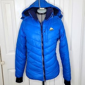 Mountain Horse Shellburn Equestrian Jacket Puffer Size Small Blue